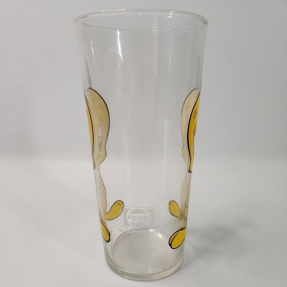 Vintage 1973 Looney Tunes Tweety Bird Warner Bros Pepsi Collector Series Glass - Picture 2 of 8